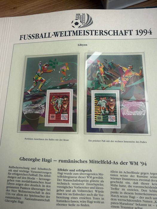 2 albumy z piłkarskich MŚ 1994 r