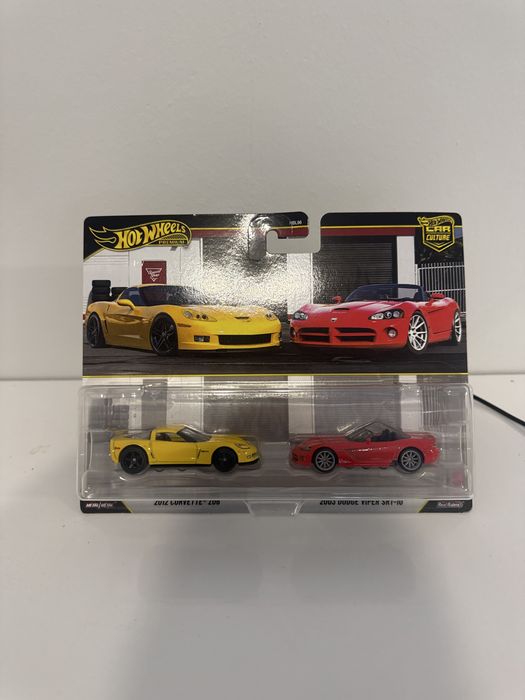 Hot Wheels Premium 2 Pack Corvette Z06 & Dodge Viper SRT10