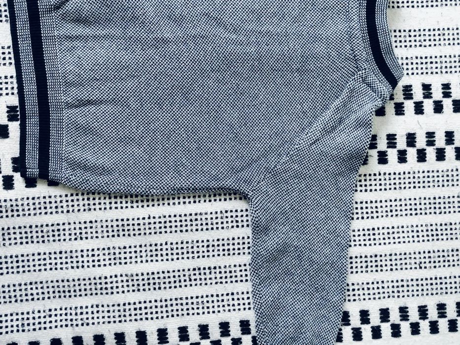 Sweter kardigan dzianinowy chłopięcy na suwak rozmiar 80