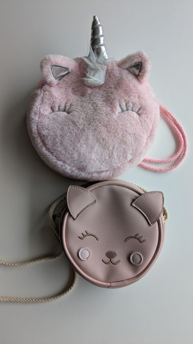 2 torebeczki kotek i jednorożec