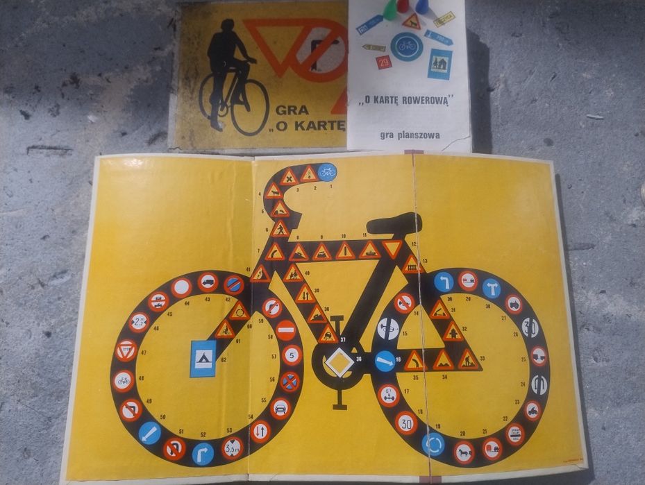 Gra planszowa O kartę rowerową PRL