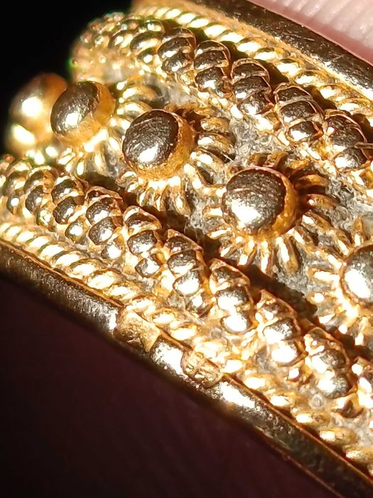 Aliança Anel Jóia Ouro Português Contrastado 19,2 QT Topázio