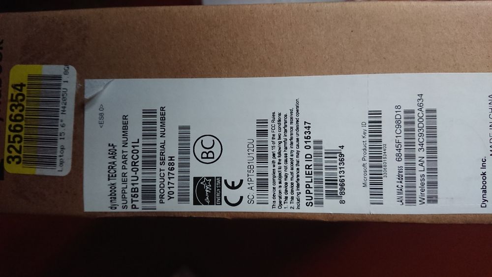 Ноутбук Dynabook Tecra A50-F
