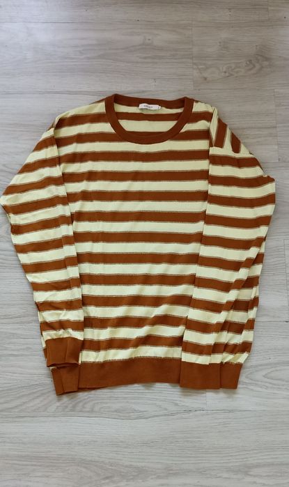 Striped Crew Neck oversized Sweater XL