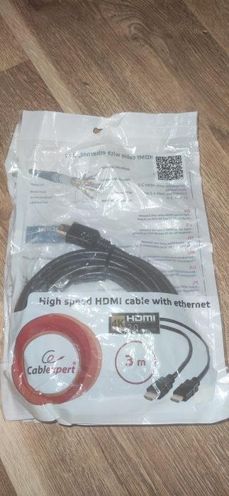 Кабель мультимедійний HDMI 4K with ethernet