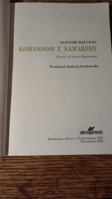 Komandosi z Nawarony. Alistair MacLean