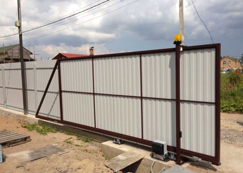 Каркас відкатних воріт TA02, Лазерна різка в комплекті, Під замовлення