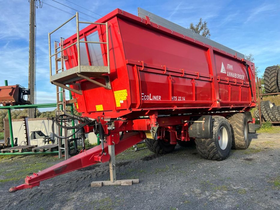 Annaburger EcoLiner HTS 22.14  / 15T ładowność / 29m3 / skrętna oś / przyczepa