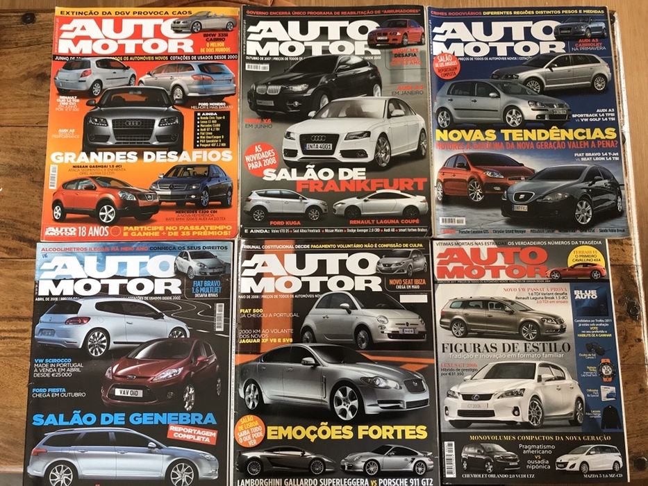 Revistas automoveis AUTOMOTOR varios numeros