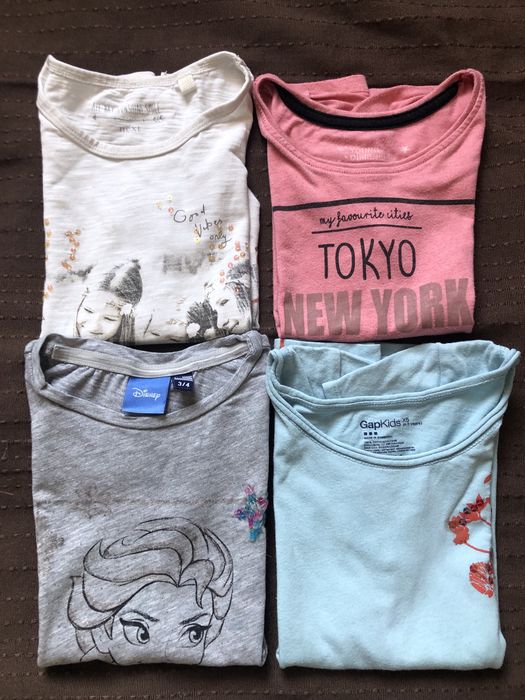Koszulki T-shirt Komplet Zestaw Next Gap Elsa Rozm. 110