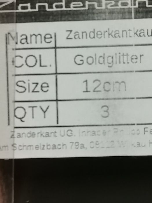 ZANDERKANT - Przynęta wędkarska – gumowe ryby 6szt.