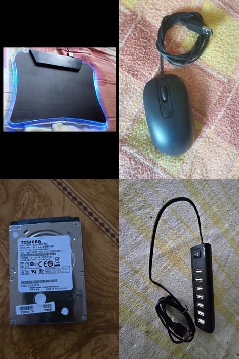 Disco de 500gb Rato usb Tapete rato Hub 7 usb para computador pc