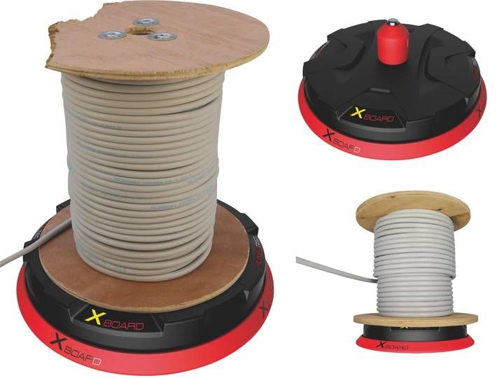 Runpotec XB300 + Adapter, rozwijak, stojak do kabli i przewodów