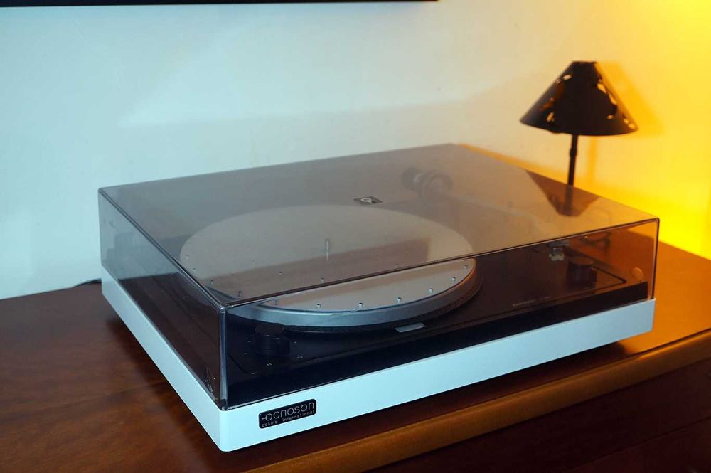 Gira Discos Branco Vintage Grundig Ocnoson