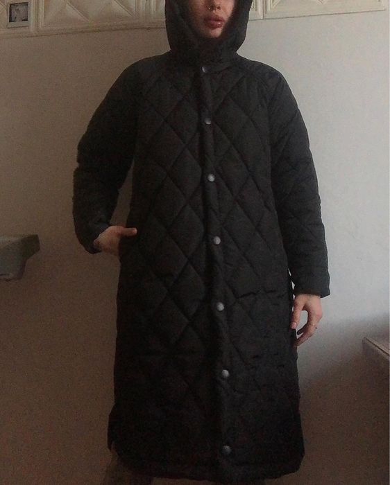 Куртка пуховик зимняя с поясом