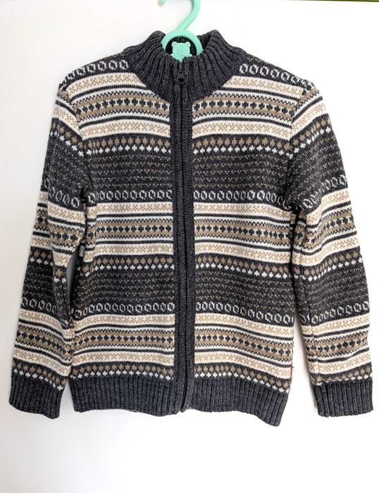 Кофта в'язана на блискавці ДАЙС, розмір 116 на 6 років