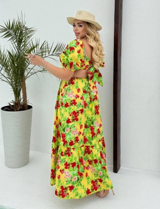 Жіноча сукня максі батального розміру