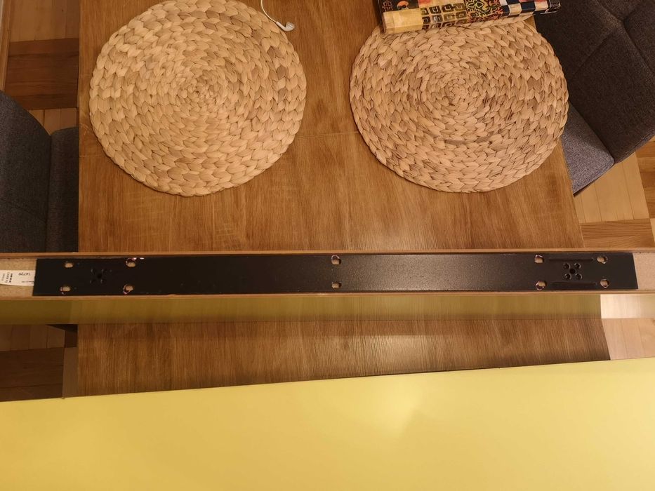 Żółta półka ścienna IKEA Lack 110x26cm