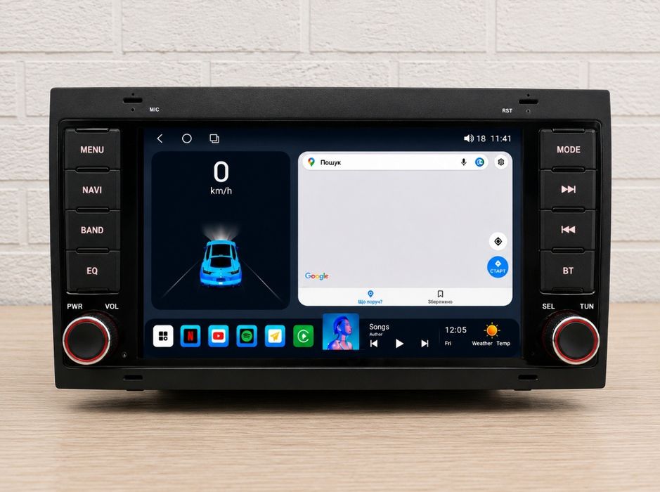 Магнітола під штатний дизайн Mekede X20 PRO 4/64Gb 8 Ядер 4G DSP  Volkswagen VW Touareg Transporter Multivan T5