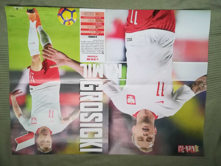 Plakat dwustronny Isco i Grosicki