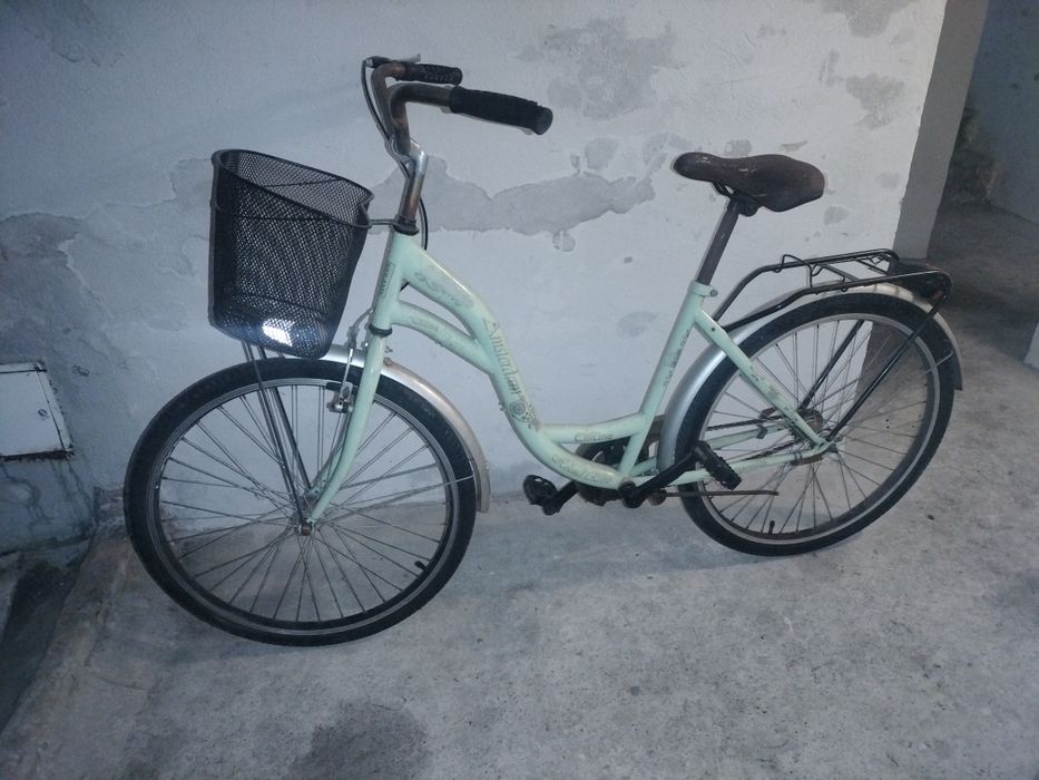 Rower miejski zielony