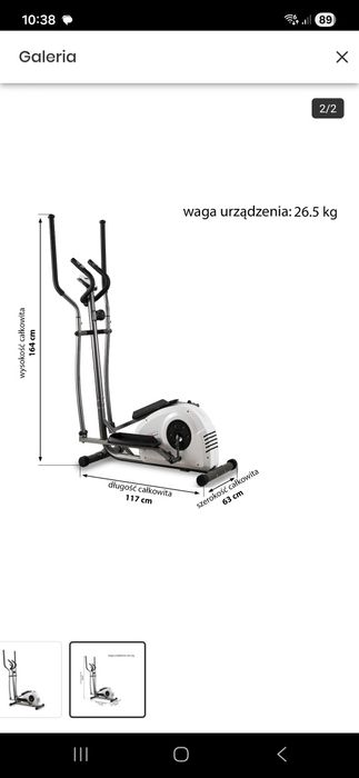 Sprzedam Orbitrek magnetyczny EB FIT E620 7kg 28cm