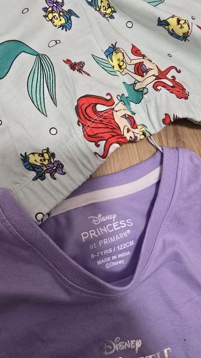 2 nowe piżamki 122 Primark Mała Syrenka