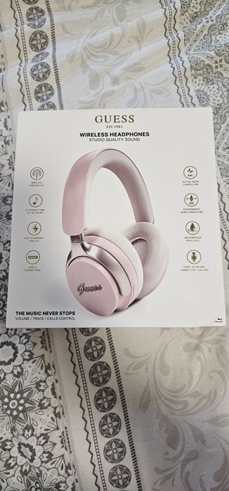 Guess słuchawki nauszne Bluetooth ANC Nowe