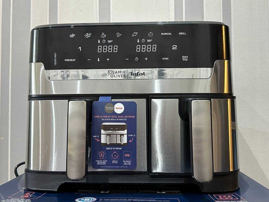 Мультипіч (Аерогриль) TEFAL Dual Easy Fry & Grill Air Fryer