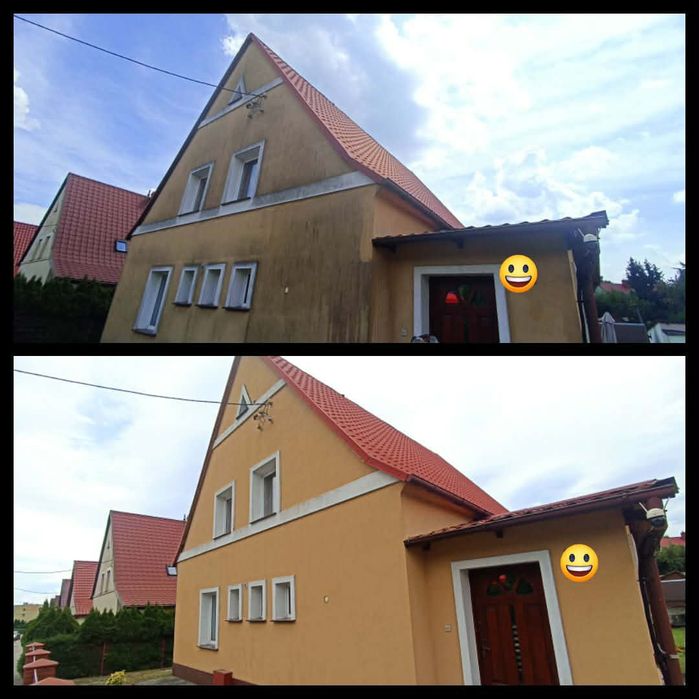 Mycie elewacji, dachów, kostkiki itp
