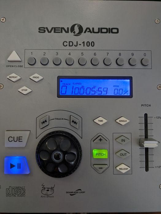 Програвач CD дисків, діджей пульт Sven