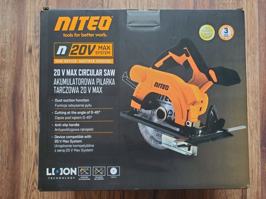 Pilarka tarczowa akumulatorowa NITEO Tools 20V