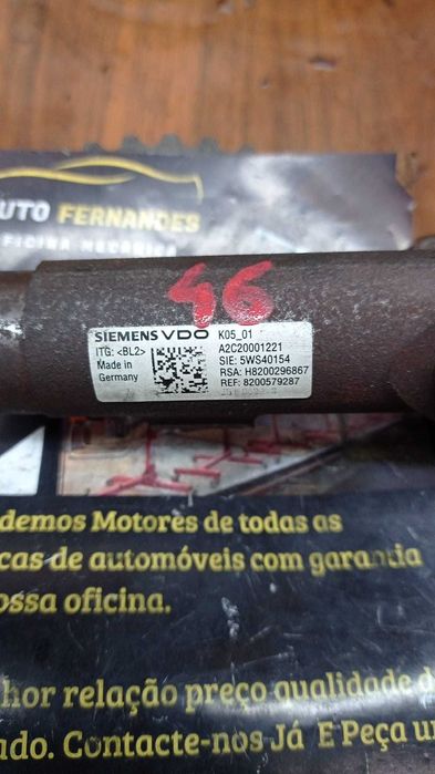 Rampa / Régua de injeção Megane 1.5dci     Várias Referência