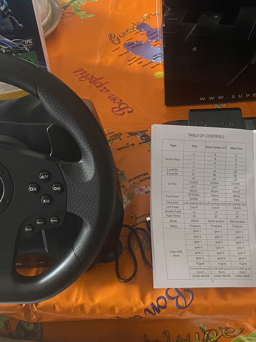 volante de ps4 e para xbox1