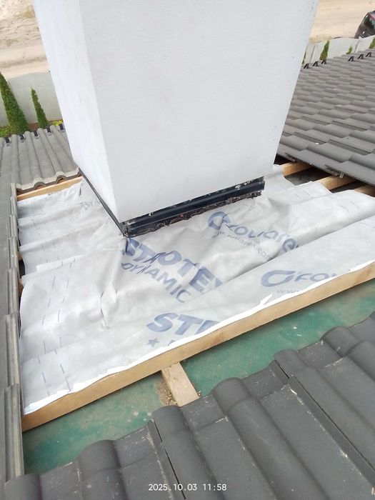 Усунення течі димоходу, ремонт даху, покрівельні роботи