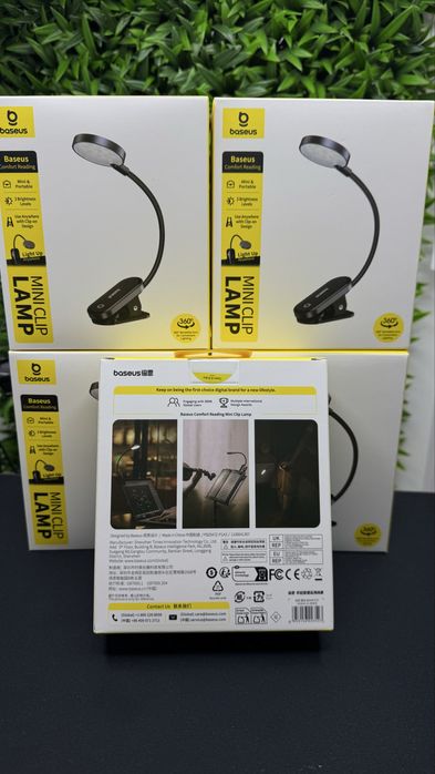 ЛЕД лампа для чтения Базеус Baseus Clamp оригинал с гарантией