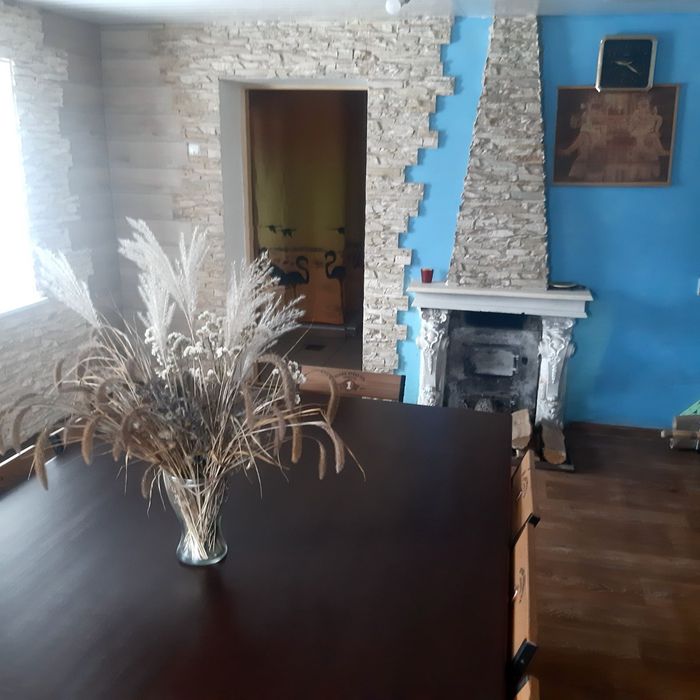 Баня на дровах  с бассейном на улице