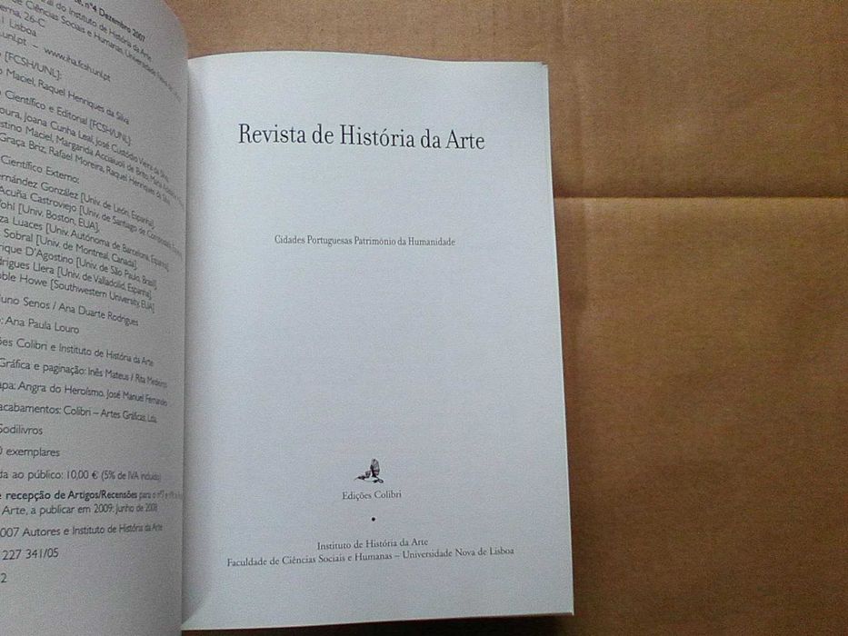Revista de História da Artes nºs 3 e 4
