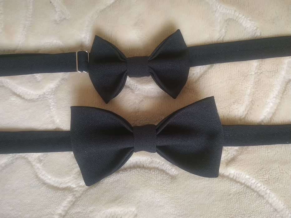 Галстук бабочка, метелик красные и черные, взрослые и детские