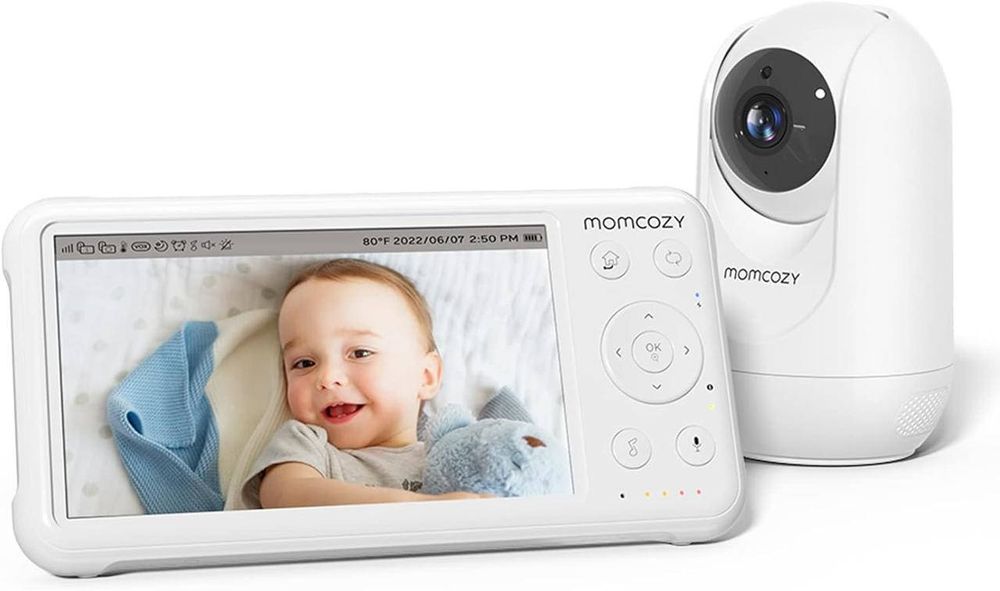 В плівці. Відеоняня Momcozy BM01 з камерою та монітором 5 дюймів HD