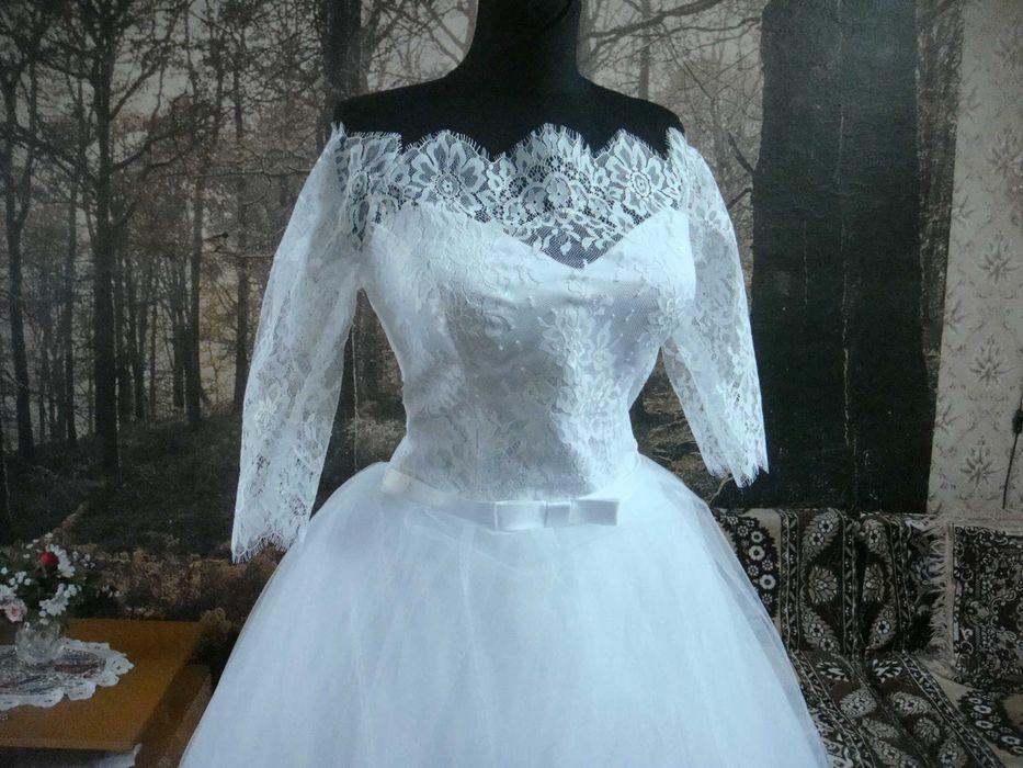 Новое свадебное платье 44-46р.