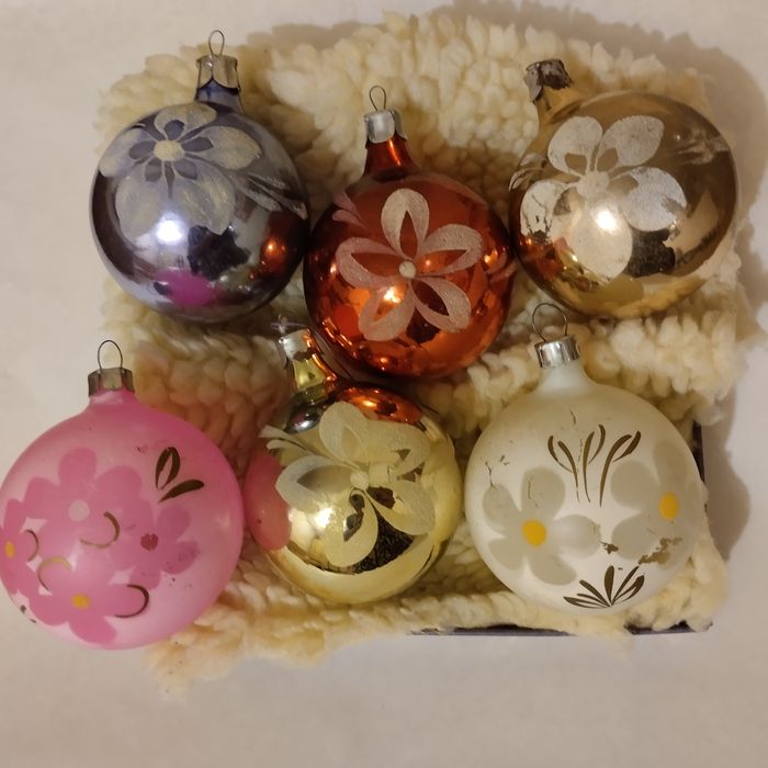 Ёлочные игрушки, старые, винтаж