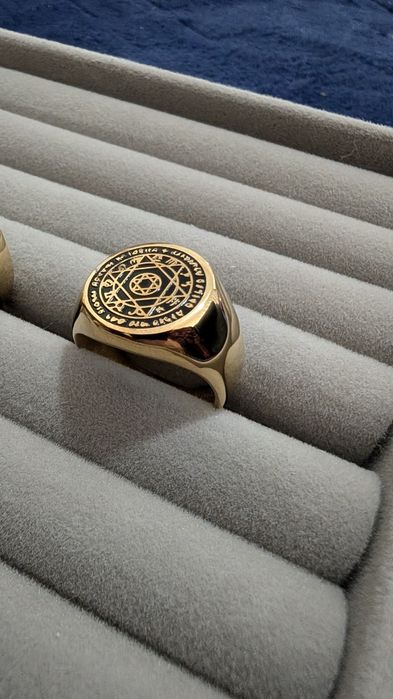 Anéis Massons ouro laminado 18k
