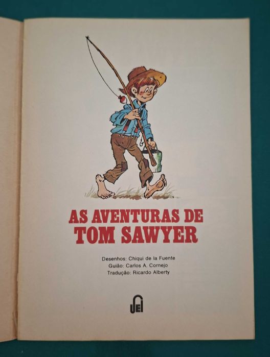 Raro Livro de BD As Aventuras de Tom Sawyer, Mark Twain - 1979