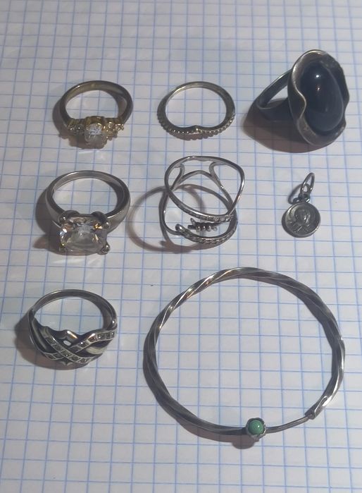 Срібні  прикраси