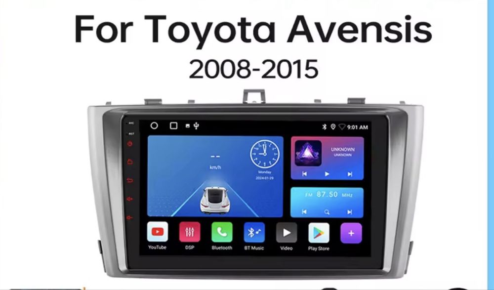 Андроїд магнітола Toyota Avensis Т27 2008-2015