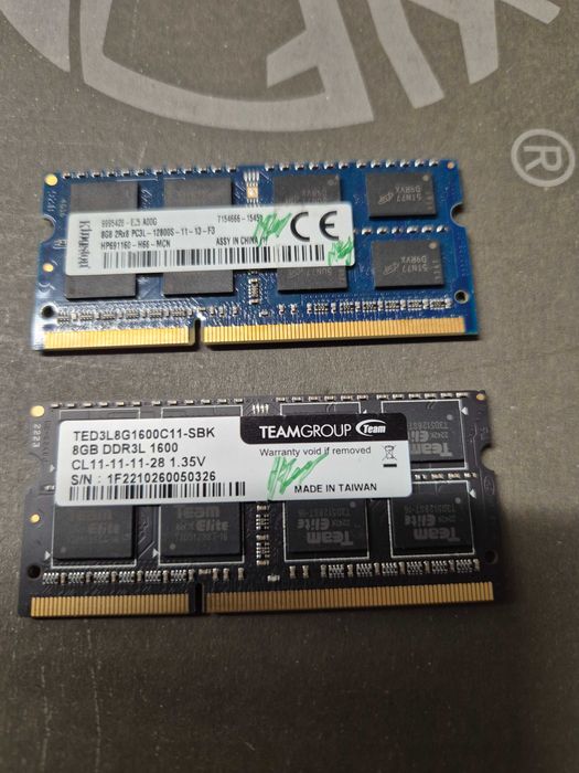 memória 8gb DDR3 PC3L 12800S funciona a 1600MHZ funciona a 1,35V