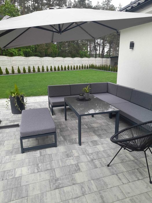 Producent Meble tarasowe ALUMINIOWE narożnik na taras 100% Polski + gratis wysyłka