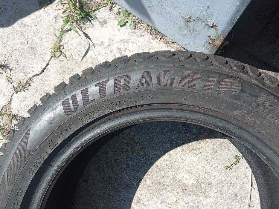 R16. 205/55. Goodyear Arctic Ace. Шип. Зима. 1шт