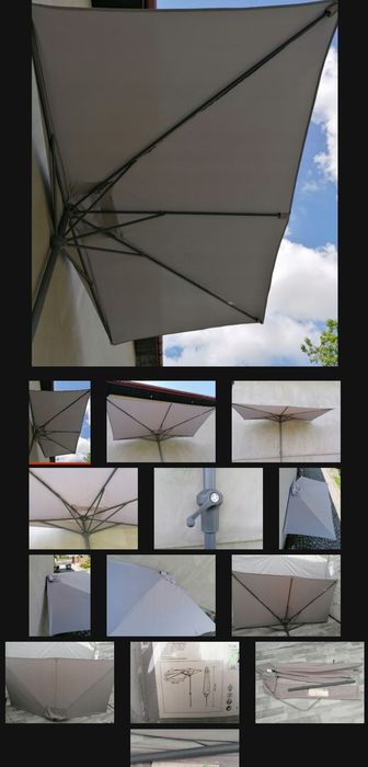 PARASOL PRZYŚCIENNY Blooma Pali 130 x 230, balkonowy, NOWY